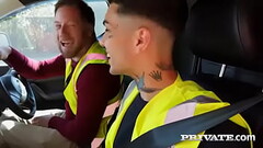 Sienna Day Enjoys DP with the Working Class Thumb
