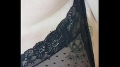 Lola La Monde amateur teaser in black lace Thumb