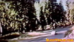 Retro backdoor bandits bare fuck outdoors and spray big load Thumb