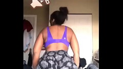 Ebony with fat ass twerks on Instagram in pants Thumb