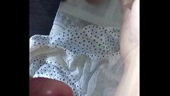 corrida en bragas de mi mujer 24 (paja con medias) cum in pants of my wife Thumb