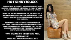 Hot sparkling dress and anal fisting fun Hotkinkyjo (&amp_ prolapse) Thumb