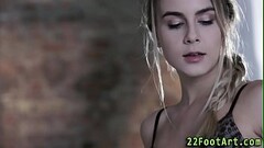 Blonde gets feet cumshot Thumb