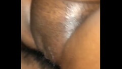 Black slim girl squirts on my dick Thumb