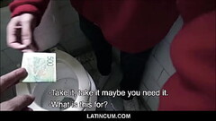 Latino Teen Boy Cruising Paid Cash To Suck Off 2 Guys In Public Restroom POV Thumb