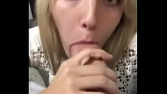 GF sucks off thick cock for creamy facial Thumb