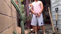 Hung Brazilian taking a PISS Thumb