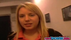 Cute Blonde Giving Head to a Nerd Thumb