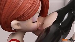 two lesbian animated in latex Thumb