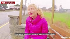 LETSDOEIT - Amateur Milf Accepts To Fuck Two Strangers For Money Thumb