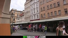 He fucks brothers brunette gf from behind and gets busted Thumb