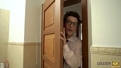DADDY4K. Sex with step son'_s classy GF drives dirty father to nice orgasm Thumb