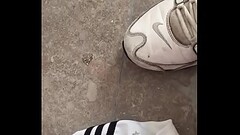 German Soccer, Fussballer jerking, Nike Shox Thumb