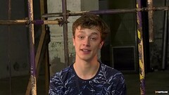Sub Alex Faux has asshole stuffed with lit candle Thumb