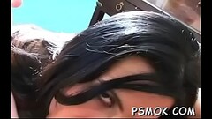 Horny cuttie in slutty raiment smokin'_ a cigarette Thumb