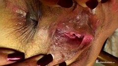 Kiki Fills Her Pussy with Huge Dildo Thumb