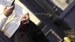 white boy piss outdoor Thumb