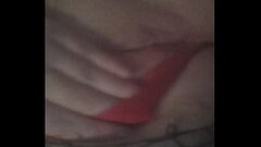 Playing with my pussy while hubbs at work Thumb