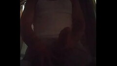 Stroking my thick n long 9.5 inch dick Thumb