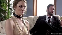 Brunette slut made watching bdsm anal sex Thumb