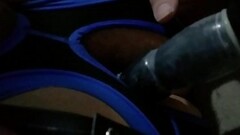 Anal play with a vibrator then a massive butt plug Thumb