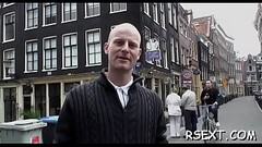 Concupiscent dude gets out and explores amsterdam redlight district Thumb