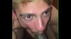 mamando una gran polla negra Thumb
