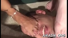 Dilettante stud delights with babes s. his face Thumb