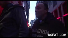 Lascivious old chap gets it on in the amsterdam redlight district Thumb