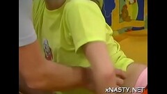 Teen babe sucks and then fucks her hung lustful paramour Thumb