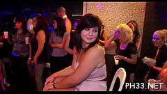 Wild fuck allover the night club everybody having natty wet gang bang Thumb