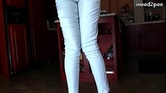 Girls with full bladders wetting their jeans panties 7 Thumb