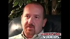 Chubby guy masturbates and shoots big load on a dinner plate Thumb
