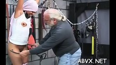 Taut bawdy cleft extreme bondage in home xxx video Thumb