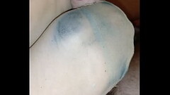 homemade footjob with dirty nylonsocks and big cumshot Thumb