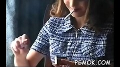 Stunning sweetheart gives a blowjob with hot eye contact Thumb