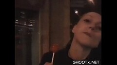 Pair of sexy teenagers getting dow to some kinky business Thumb