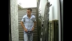 Scally Brit builder Stevo wanks off on the job Thumb