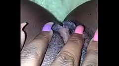 Wendy fingers her pussy and squirts Thumb