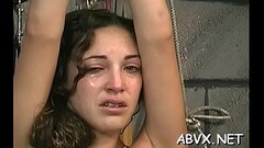 Tight wet bizarre bondage in home xxx video Thumb