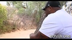 White cutie is fond of having sex with hugecocked ebon stud Thumb