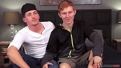 Ginger twink and straight hunk rimjob and bareback anal Thumb