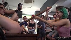 Euro babe fucked in public bar Thumb