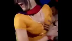 old man pressing a sexy grils boobs in public areas Thumb