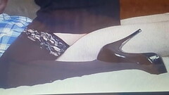 sexy 50 yr old high heels stockings Thumb