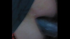 Deep anal, sex machine. Balls deep Thumb