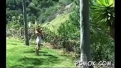Breasty girlfriends talk and get into some bondage act Thumb