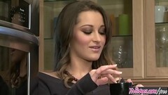 (Dani Daniels) Relaxes with a cup of coffee and a vibrator - Twistys Thumb