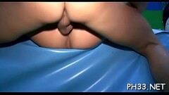 Blonde j. bitch swinging boobs fucked by black waiter from behind Thumb