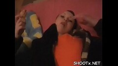 Pair of sexy teenagers getting dow to some kinky business Thumb